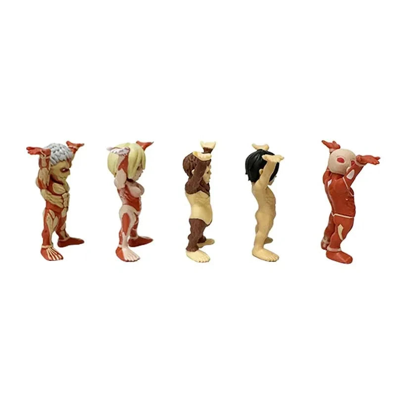 Figura Set Attack on Titan - Shingeki no Kyojin | Pack 5 Figuras 6cm