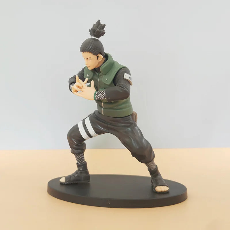 19CM Anime Famous Battle Scene Naruto Shippuden Uzumaki Naruto and Nara Shikamaru Model Toy Gift Collection PVC Action Figure