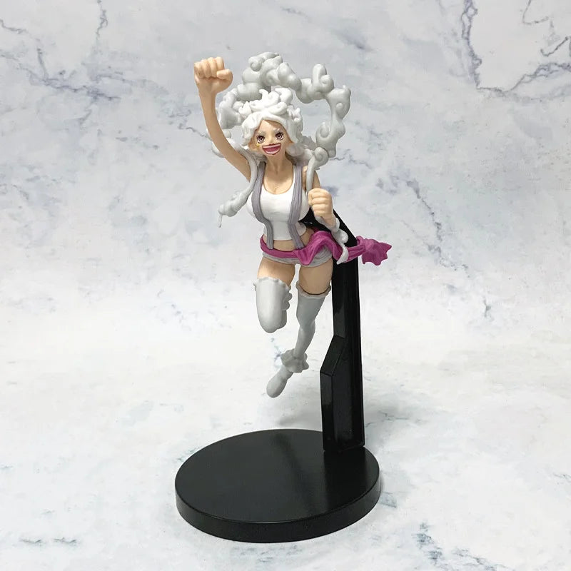 Figura de Personaje de Dibujos Animados del Rey Pirata de 21 cm, Figura de Nikaponi, Modelo de PVC, Juguete Periférico de Anime, Decoraciones, Regalo de Cumpleaños