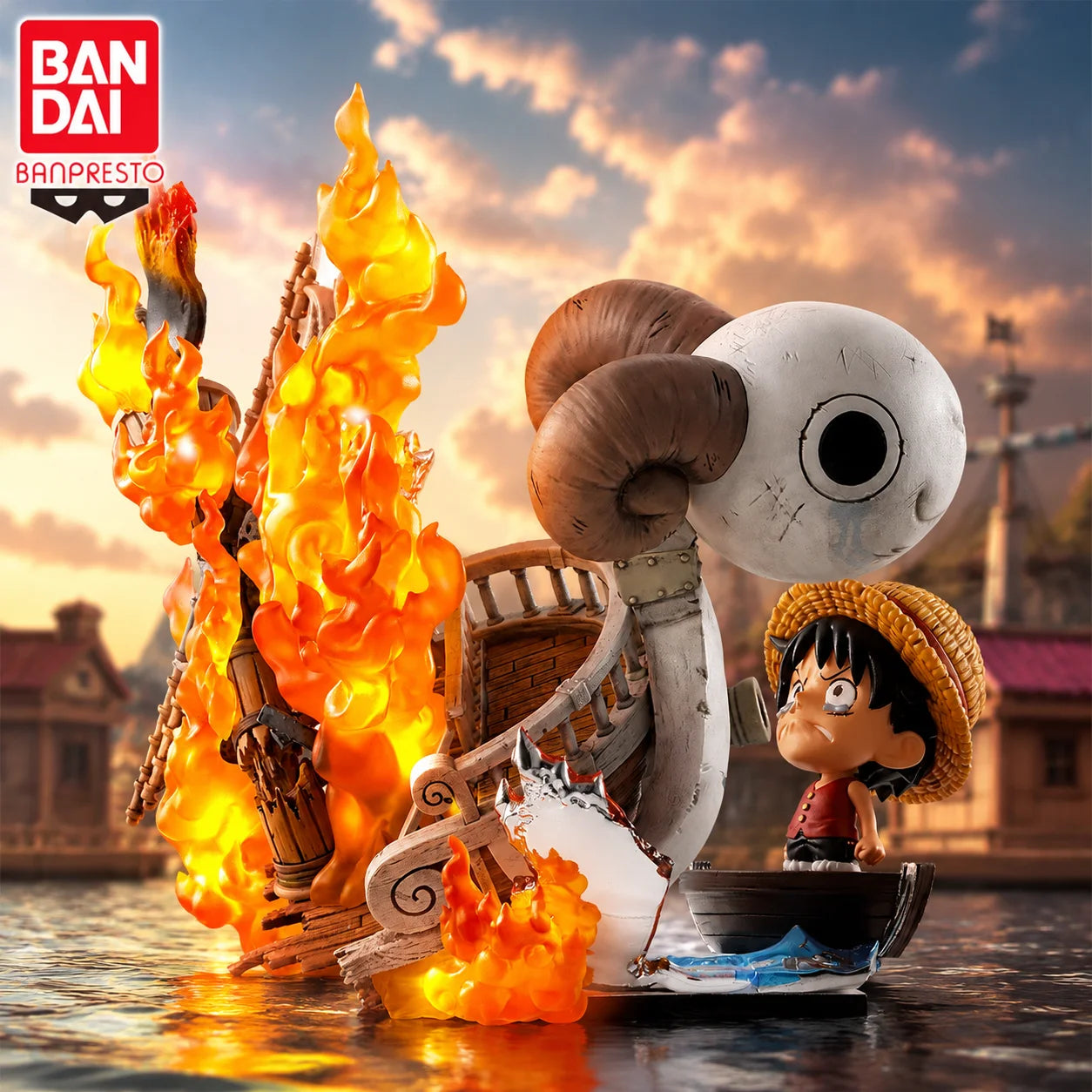Figura Luffy Niño (Diorama Barco) - One Piece | Banpresto 10cm