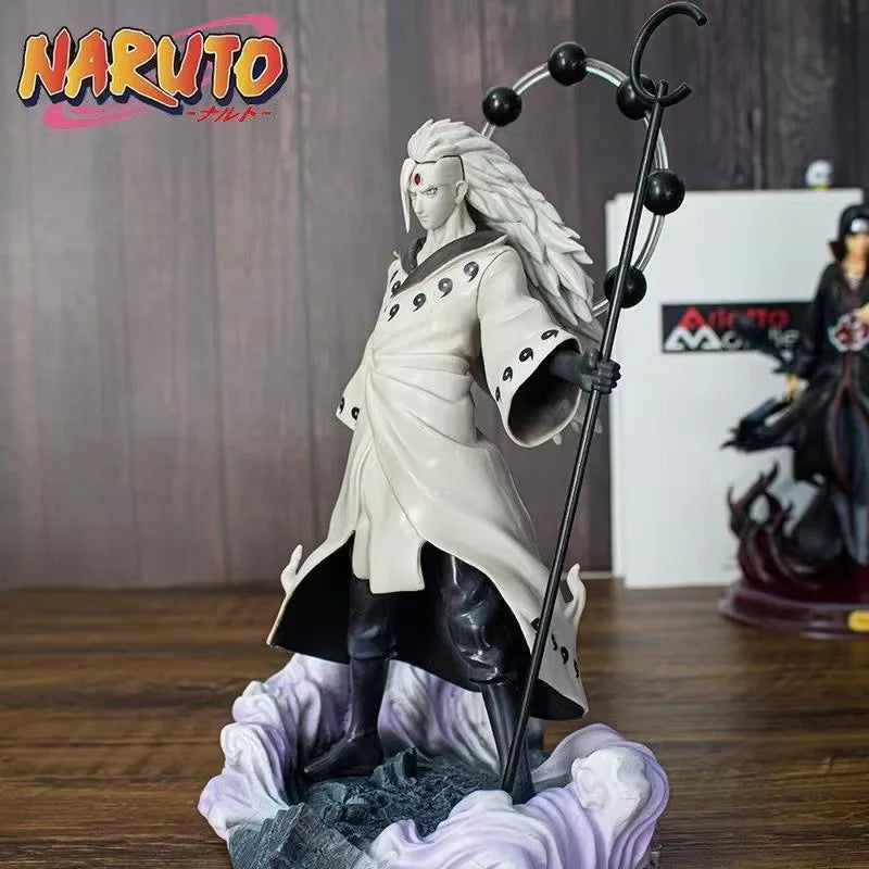 Anime 28cm Naruto Figure Six Paths Sage Uchiha Madara Action Figure PVC Statue Doll Model Collectible Kids Toys Gift