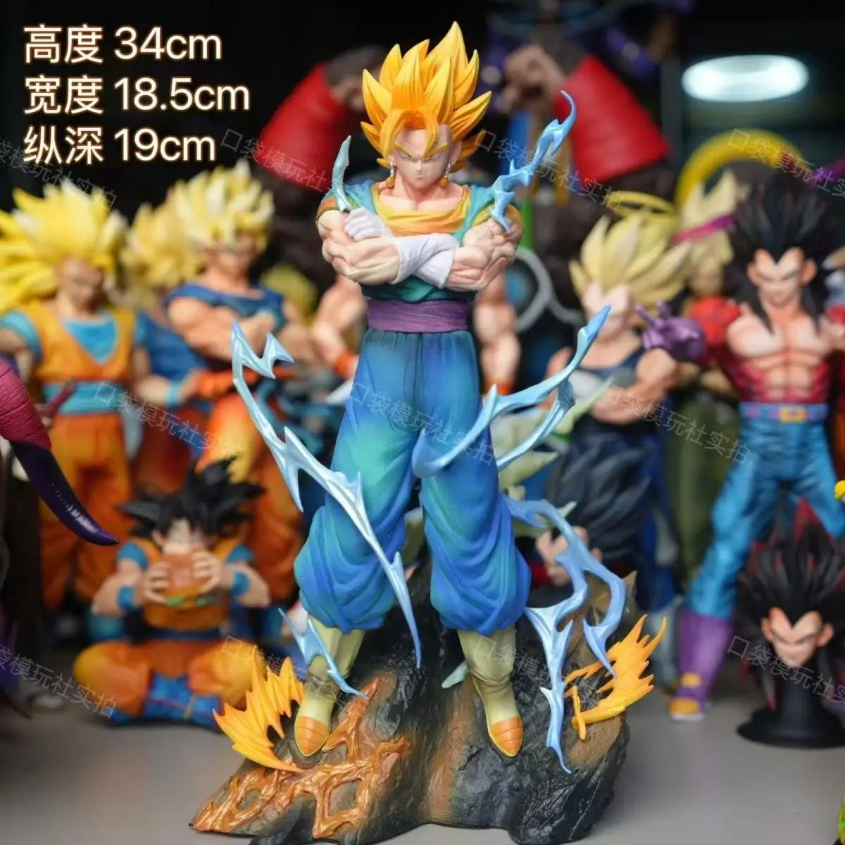 Figura Vegetto Super Saiyan - Dragon Ball Z | PVC 34cm