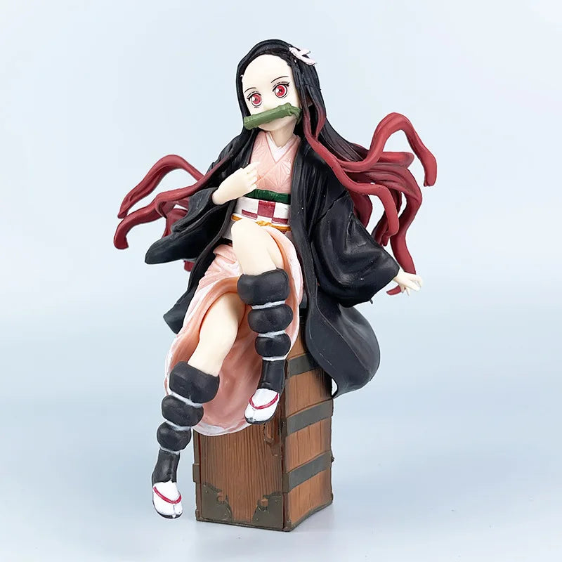 Figura Nezuko Kamado - Demon Slayer | Sentada 15cm