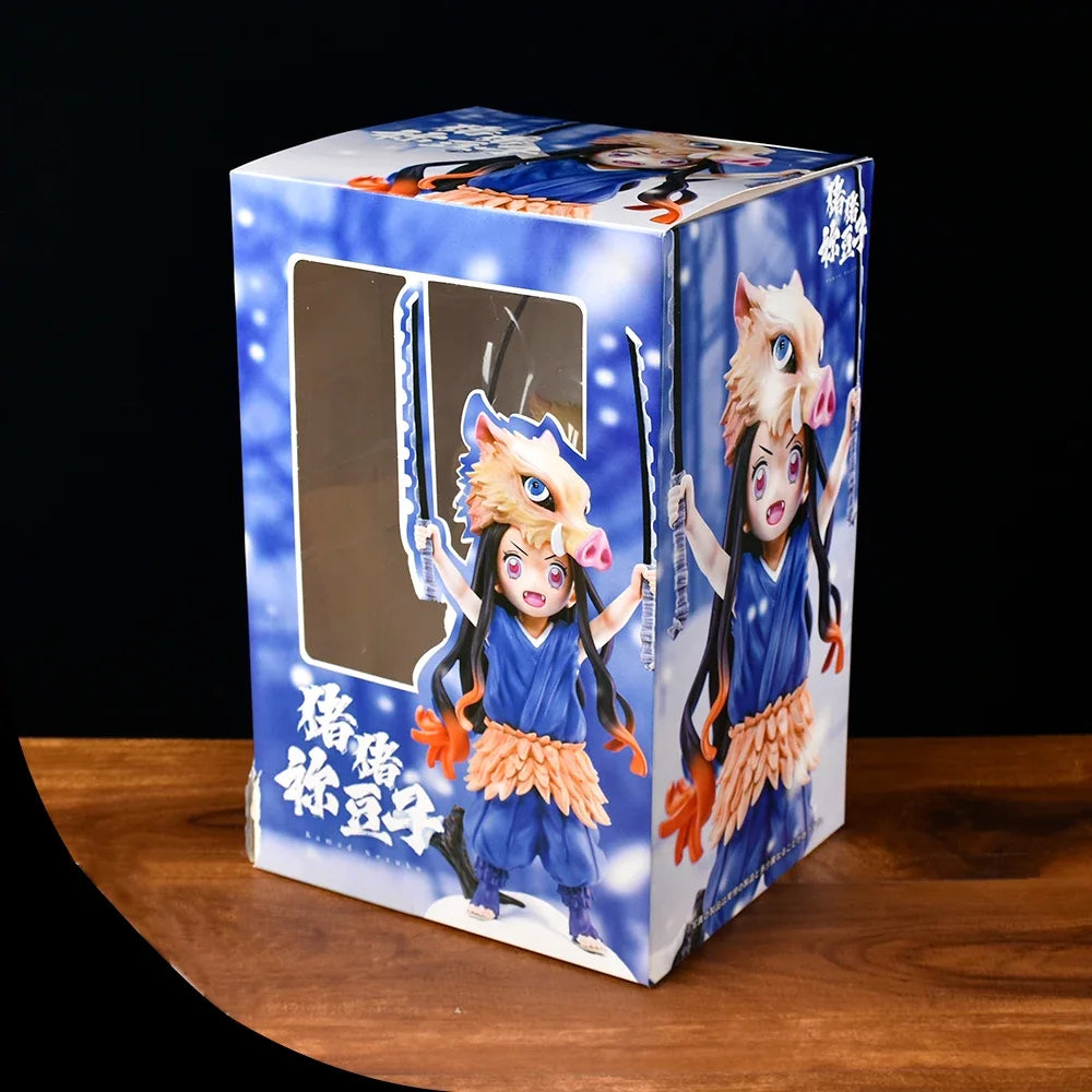 Figura Nezuko Kamado (máscara de jabalí) - Demon Slayer | Bandai 19cm