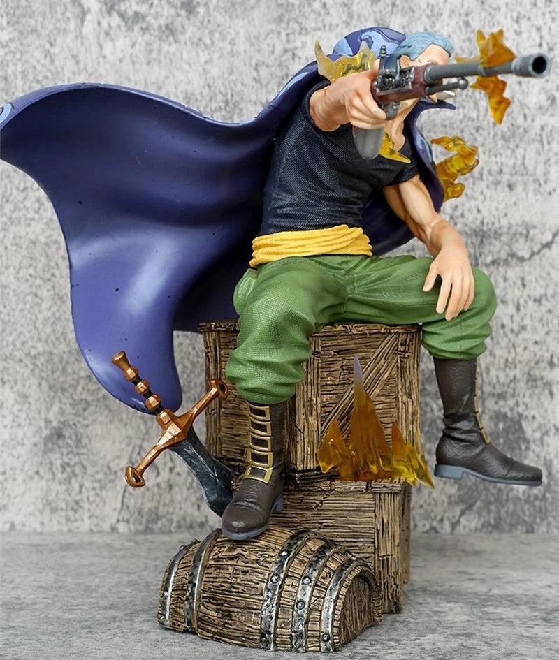 Figura Ben Beckman Versión Batalla - One Piece | Pose Sentado con Rifle