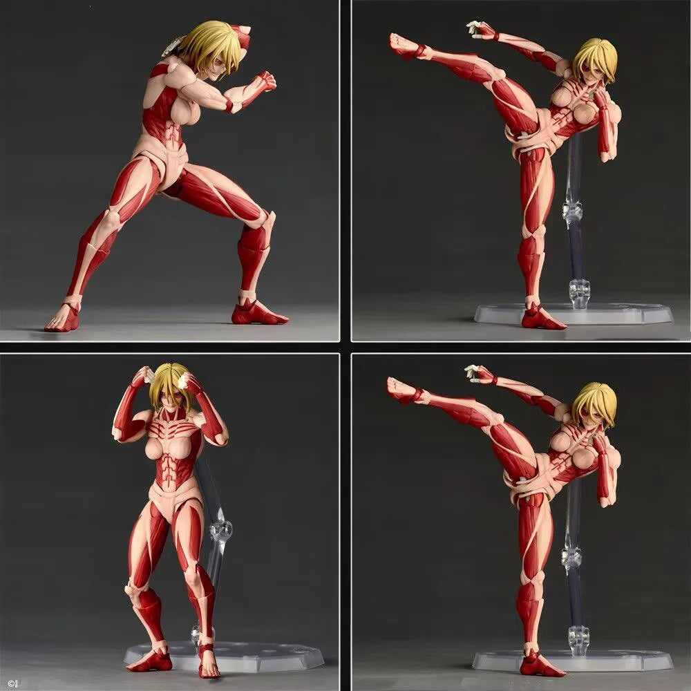 Figura Annie Leonhart Titán Femenino - Attack on Titan | Revoltech Nr068