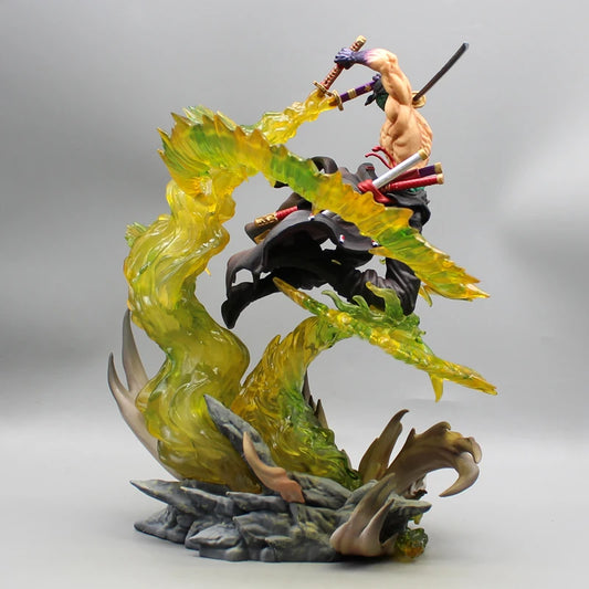 Figura Roronoa Zoro con Luz - One Piece | 30cm