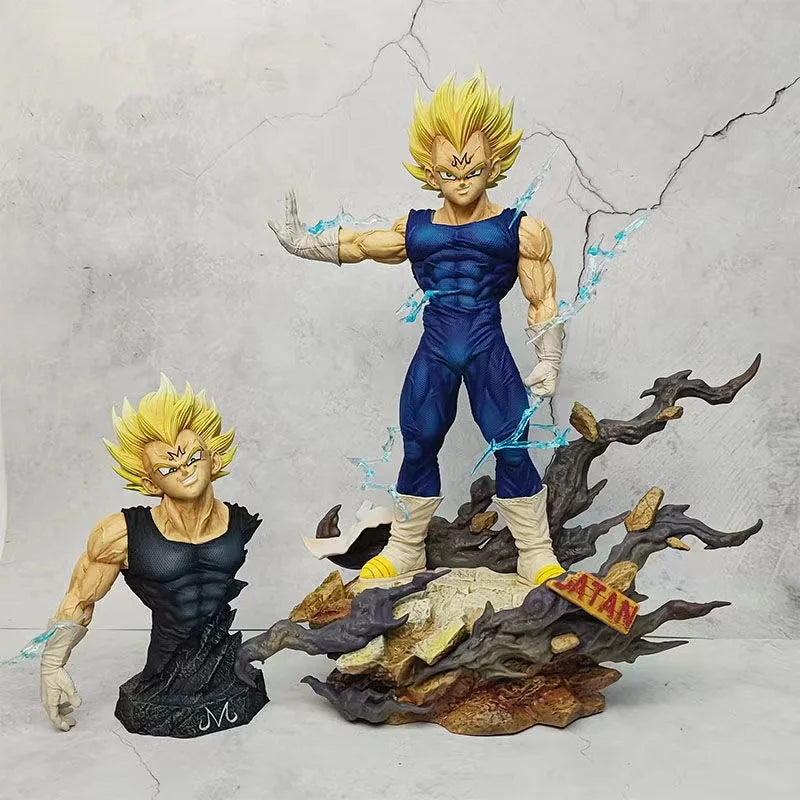 Figura Majin Vegeta - Dragon Ball Z | Cabeza Intercambiable 33cm