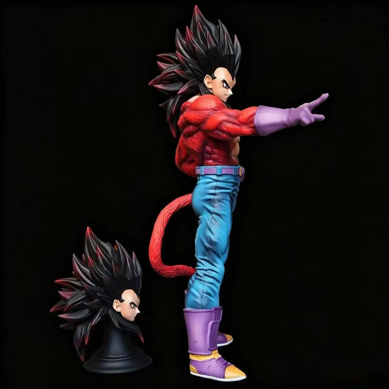 Figura Vegeta Super Saiyan 4 - Dragon Ball GT | Cabeza intercambiable