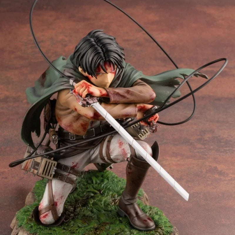 Figura Levi Ackerman - Ataque a los Titanes | Kotobukiya Dañado en Batalla 16cm