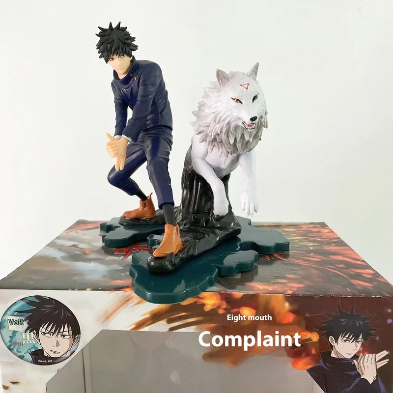 Figura Fushiguro Megumi con Perro de Jade - Jujutsu Kaisen | Estatua GK 17cm