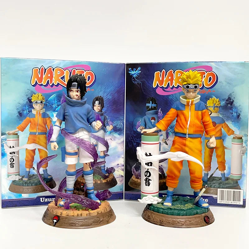 Figura Naruto y Sasuke 12 cm - Naruto Shippuden | PVC