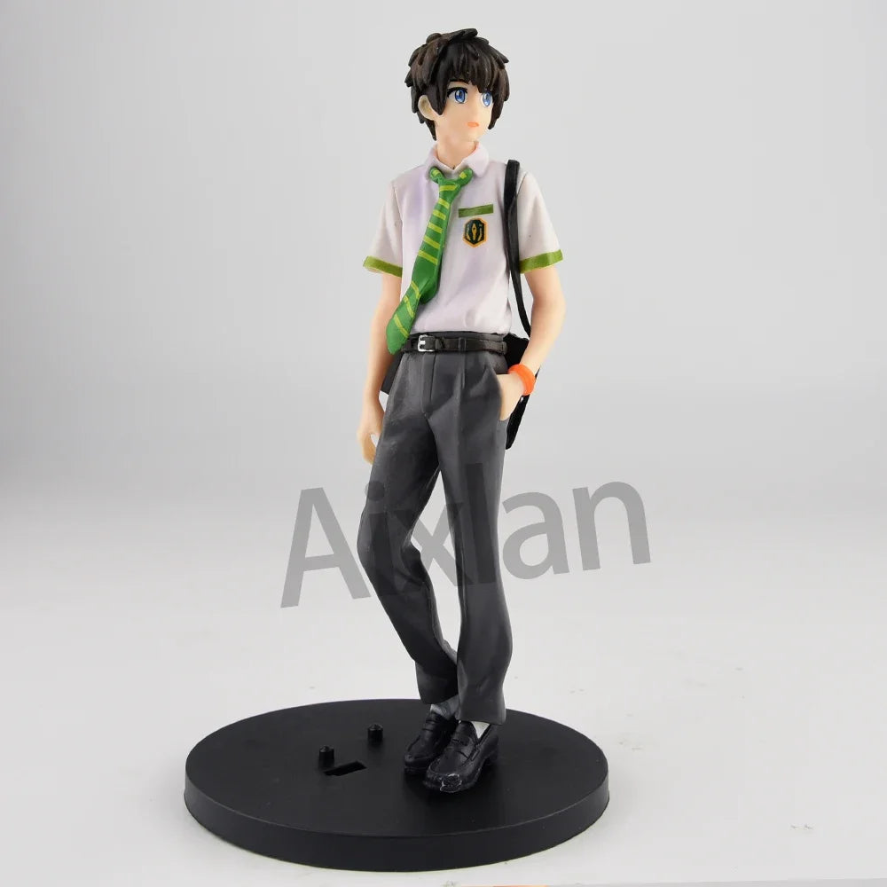Figuras Your Name y Weathering With You - Makoto Shinkai | Taki, Mitsuha, Hodaka, Hina 20cm