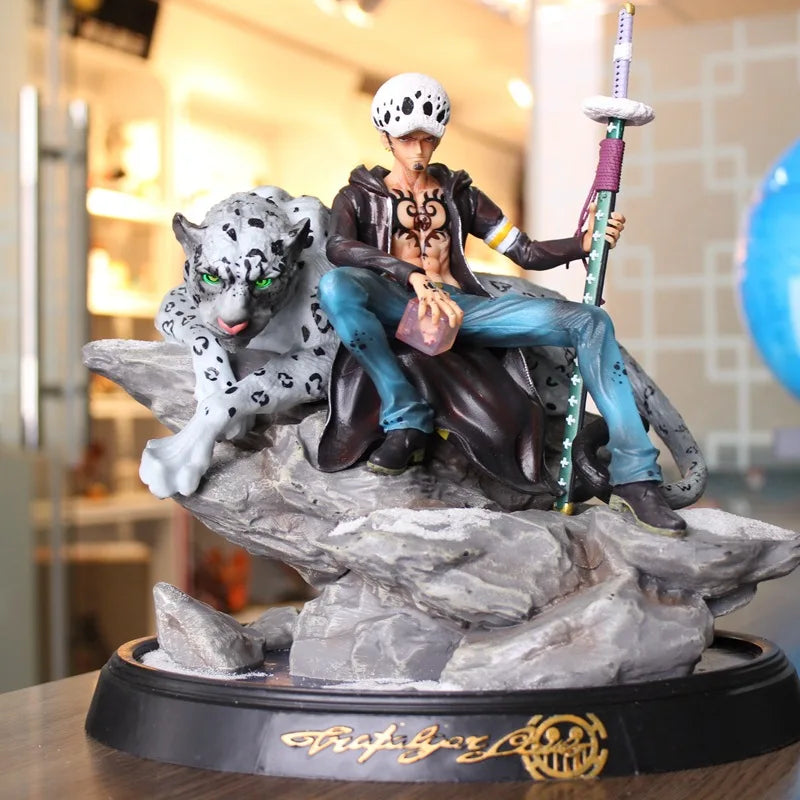 Anime de gran tamaño One Piece Trafalgar Law Battle Ver. GK PVC figura de acción estatua coleccionable modelo niños juguetes muñeca 30CM