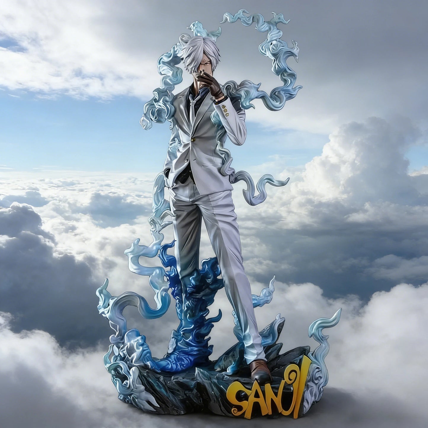 Figura de Anime de One Piece de 28 cm, Figura de Nika Sanji, Figura de Sanji Fumando, Estatua de PVC, Modelo Coleccionable, Muñeco Decorativo, Juguetes, Regalos