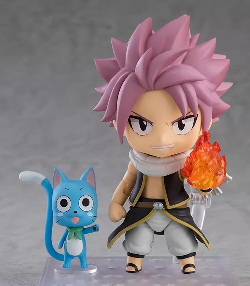 Figura Natsu Dragneel - Fairy Tail | Nendoroid 1741 con Happy 10cm
