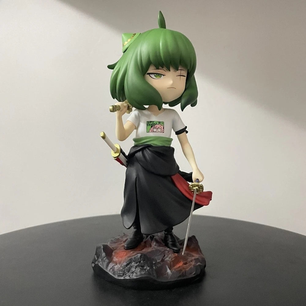 Figura Anya cosplay Zoro - Spy x Family x One Piece | GK 18,5cm