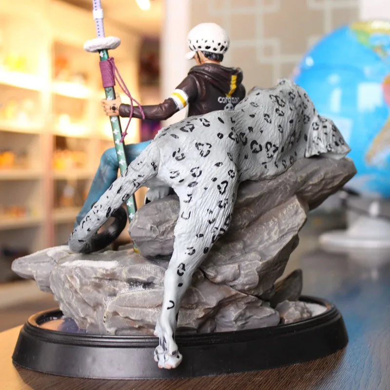 Anime de gran tamaño One Piece Trafalgar Law Battle Ver. GK PVC figura de acción estatua coleccionable modelo niños juguetes muñeca 30CM