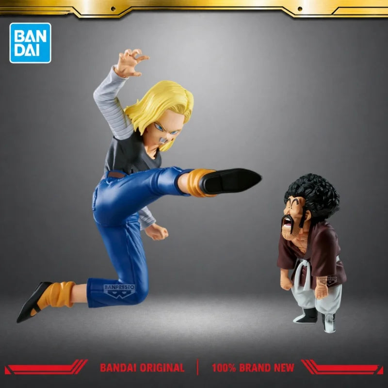 Set Figuras Androide 18 y Mr. Satán - Dragon Ball Z | Banpresto Match Makers 11cm