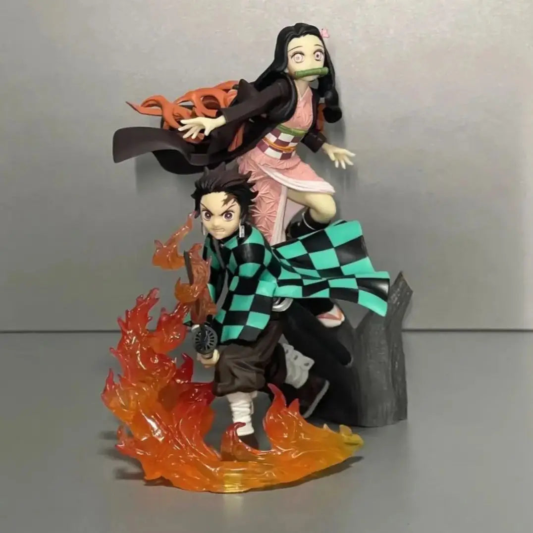 Set Figuras Tanjiro y Nezuko - Demon Slayer | SEGA 18cm