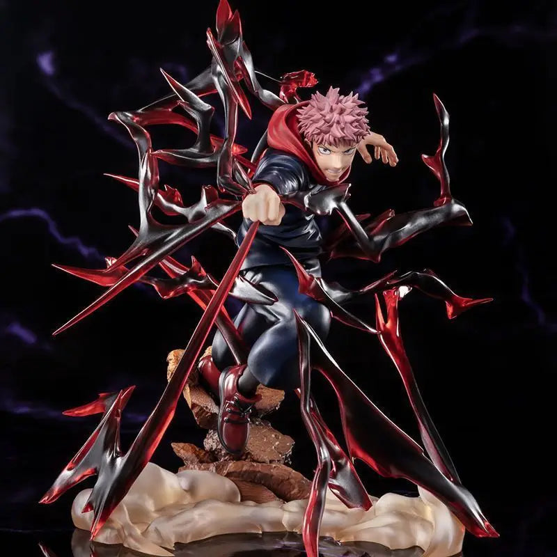 Figura Itadori Yuji - Jujutsu Kaisen | Estatua Negra 19cm