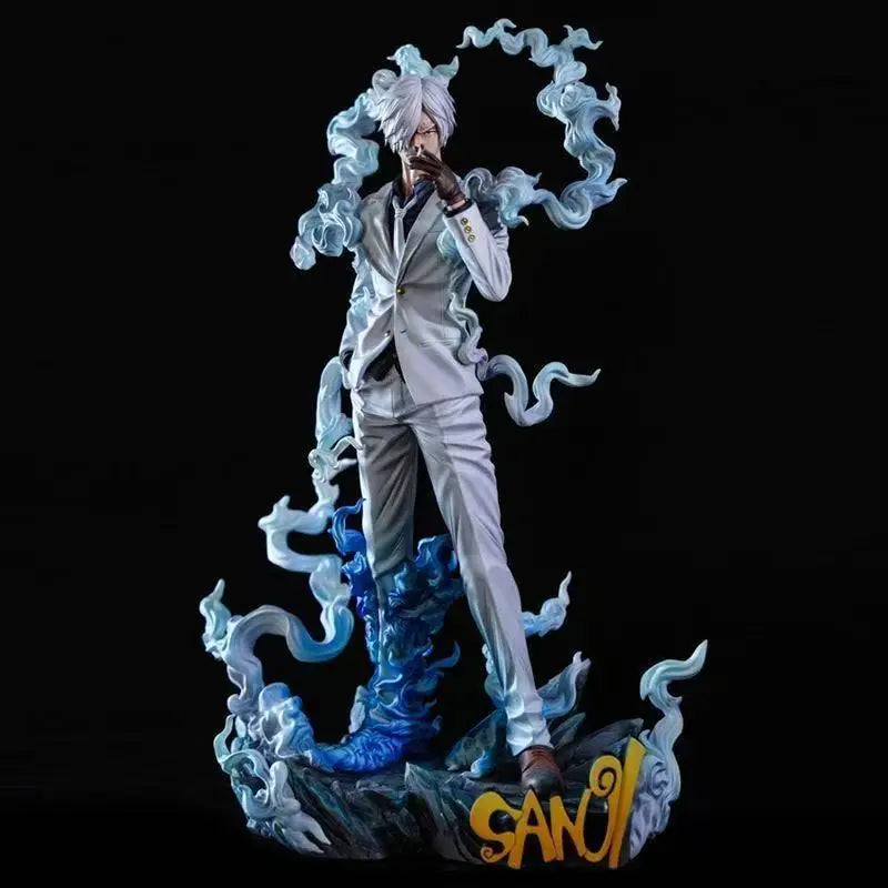 Figura de Anime de One Piece de 28 cm, Figura de Nika Sanji, Figura de Sanji Fumando, Estatua de PVC, Modelo Coleccionable, Muñeco Decorativo, Juguetes, Regalos