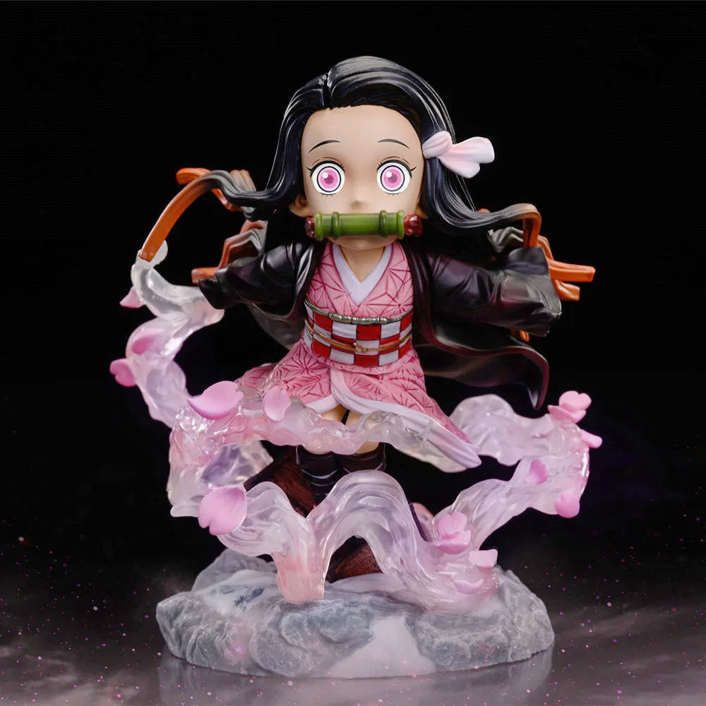 Figura Nezuko Kamado / Kyojuro Rengoku chibi - Demon Slayer | G5 Studio PVC 7-10cm