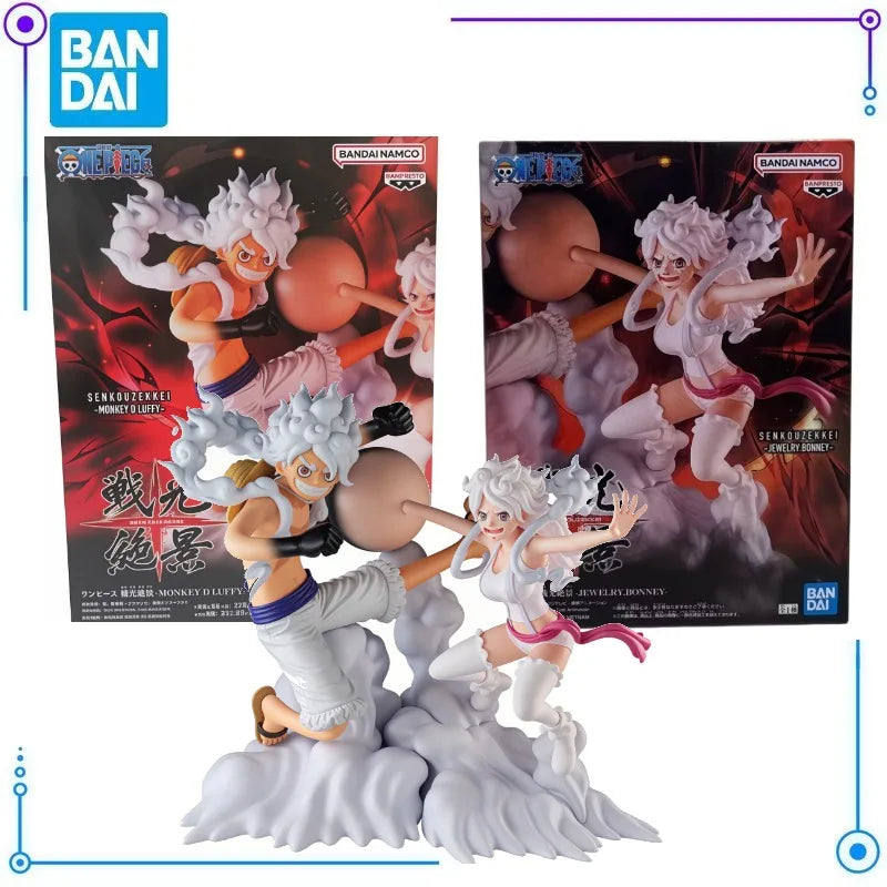 Figuras Luffy Gear 5 y Jewelry Bonney - One Piece | Bandai Banpresto Senkouzekkei