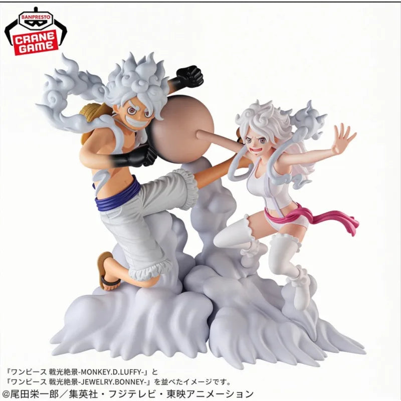 Figuras Luffy Gear 5 y Jewelry Bonney - One Piece | Bandai Banpresto Senkouzekkei