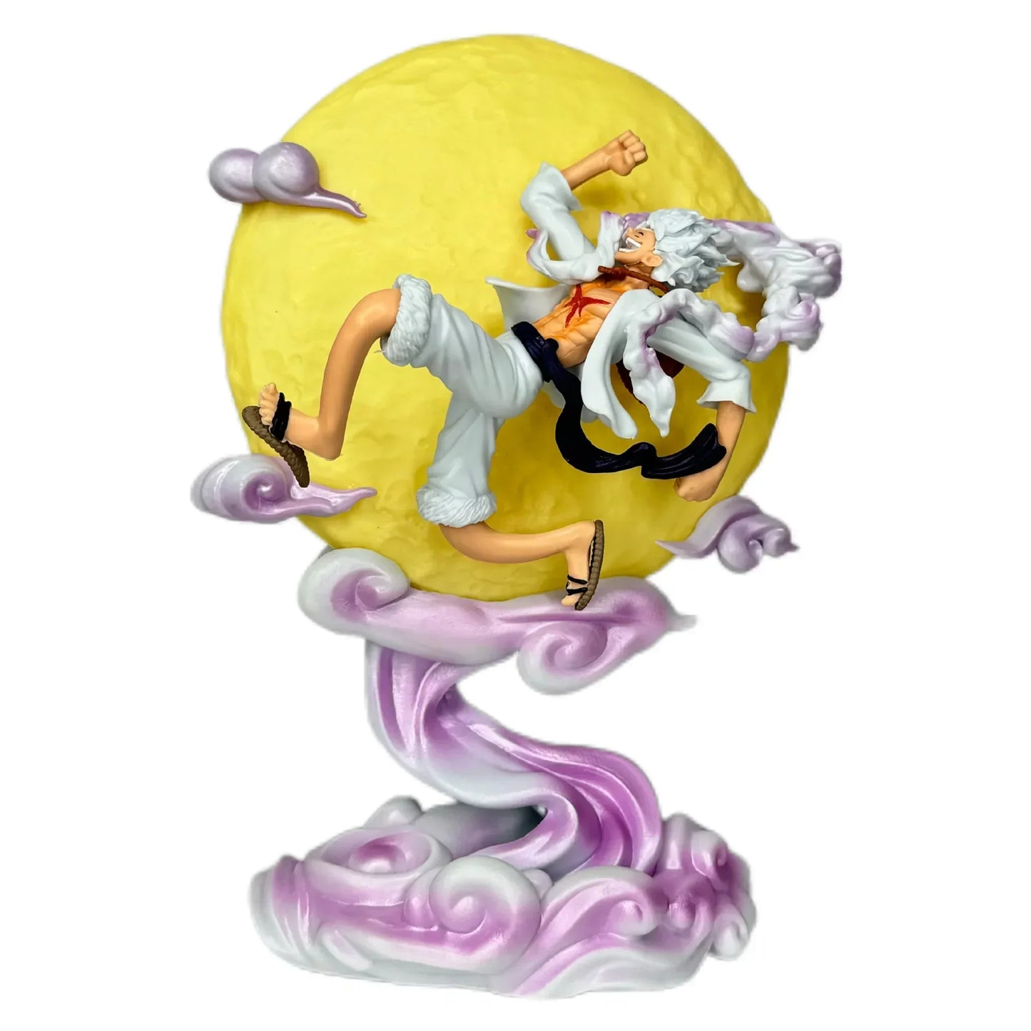 Figuras de Anime de una pieza Nika Sun God 5 Gear Luffy Flying To The Moon modelo GK estatua brillante de moda adornos coleccionables regalos