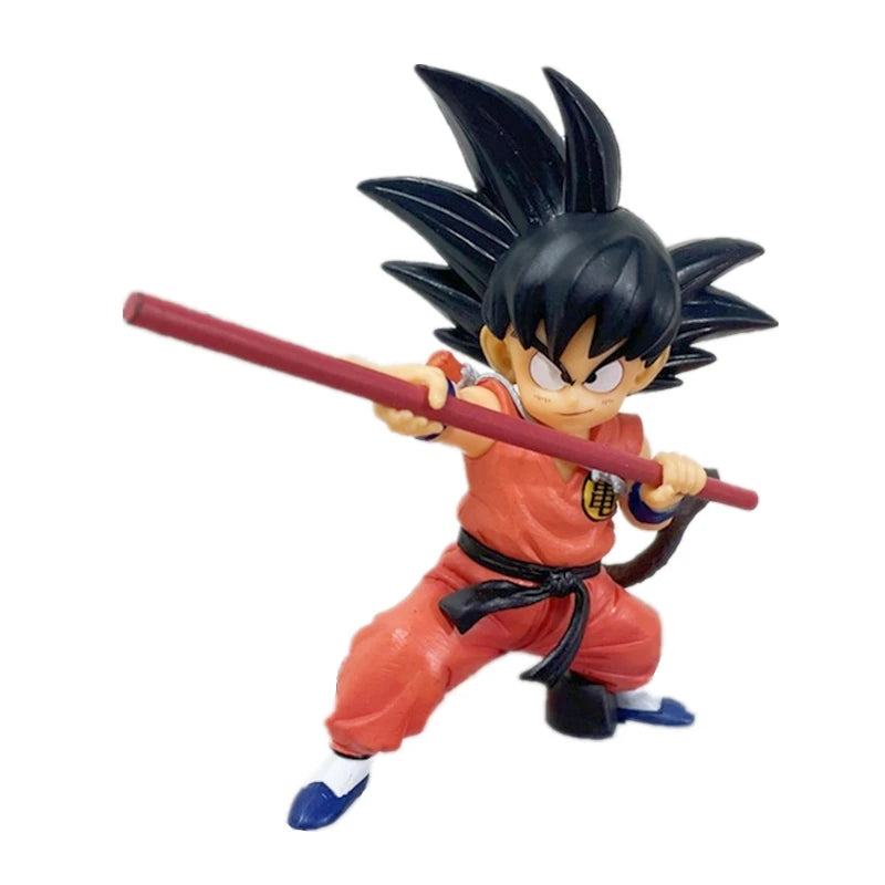 Figura de Dragon Ball de Anime de 14cm, figura de acción de Son Goku infantil, modelo de juguete de PVC, colección de muñecos, decoración de escritorio, Gif para niños