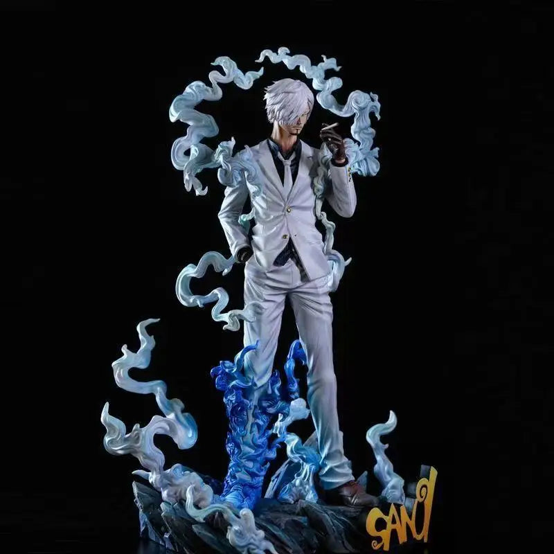 Figura de Anime de One Piece de 28 cm, Figura de Nika Sanji, Figura de Sanji Fumando, Estatua de PVC, Modelo Coleccionable, Muñeco Decorativo, Juguetes, Regalos