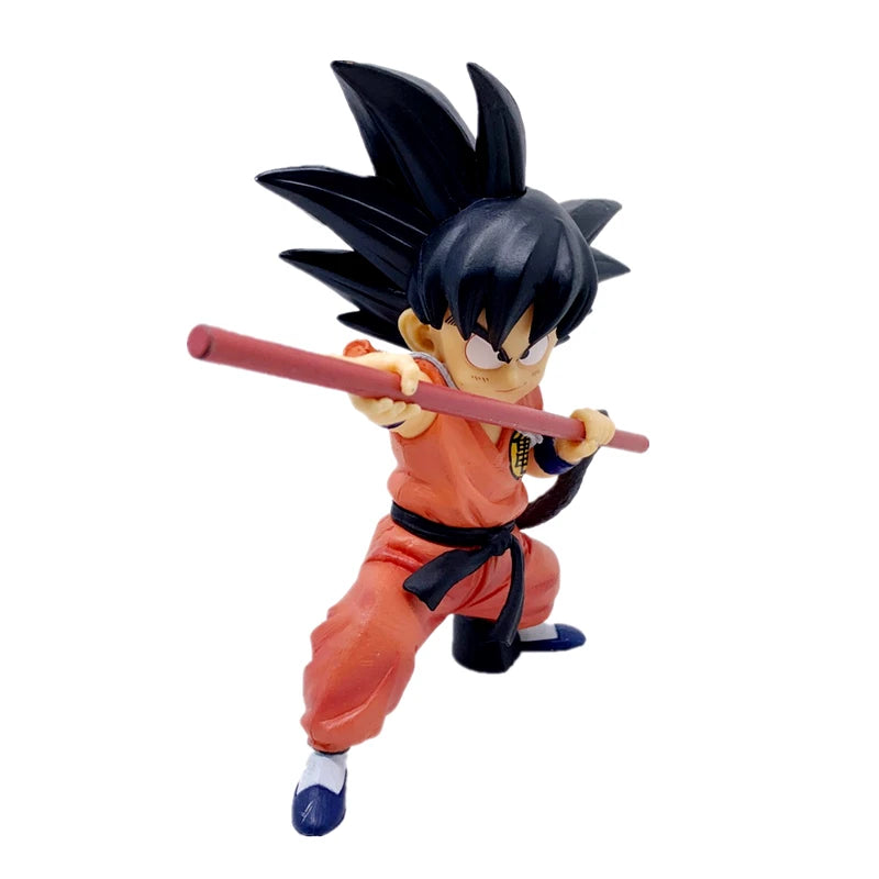 Figura de Dragon Ball de Anime de 14cm, figura de acción de Son Goku infantil, modelo de juguete de PVC, colección de muñecos, decoración de escritorio, Gif para niños