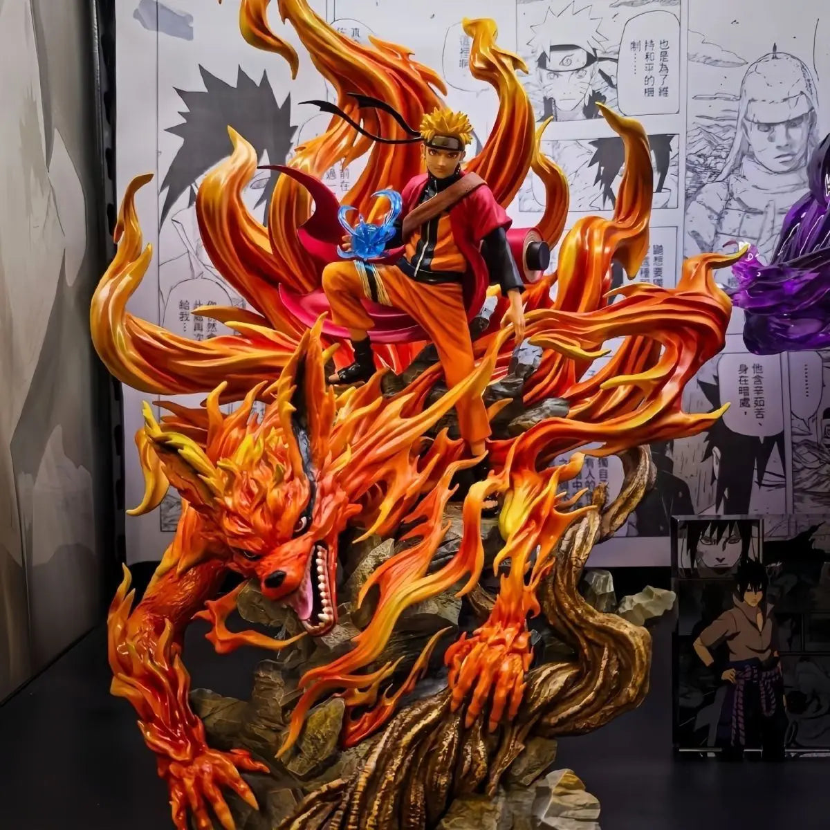 Figura Naruto Uzumaki - Naruto | Naruto Uzumaki en pose épica de gran tamaño 43cm