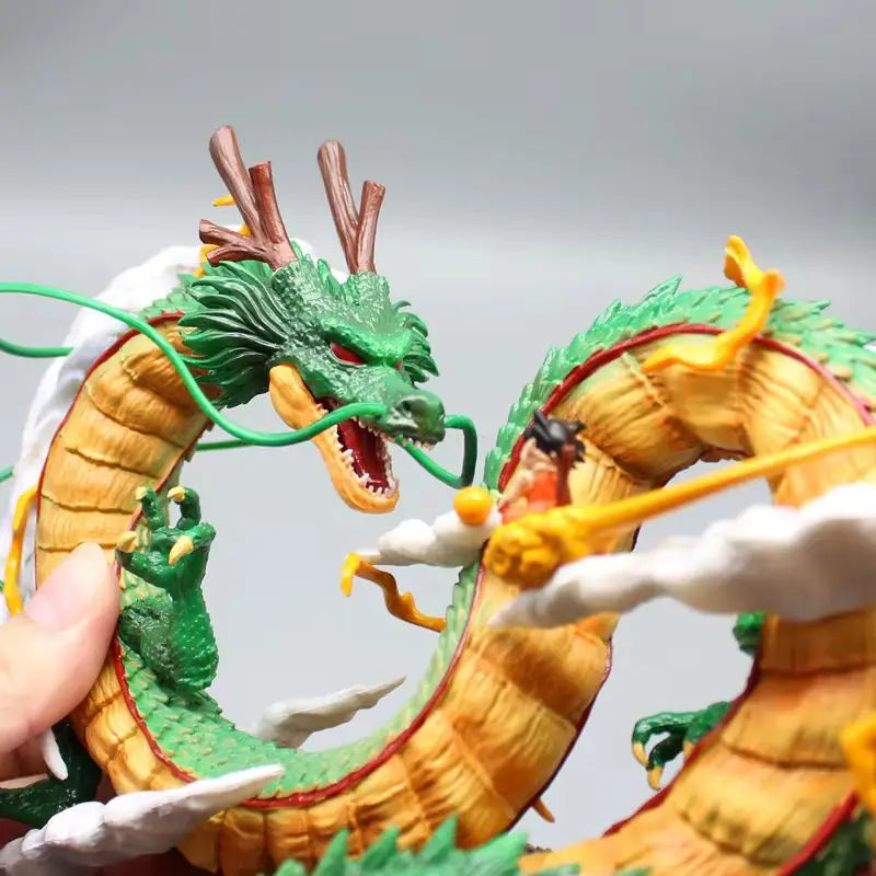 Dragon Ball Anime Figure 22cm Shenron Figures Goku And Shenron Figurine Pvc Statue Model Doll Collection Ornament Kids Toy Gifts