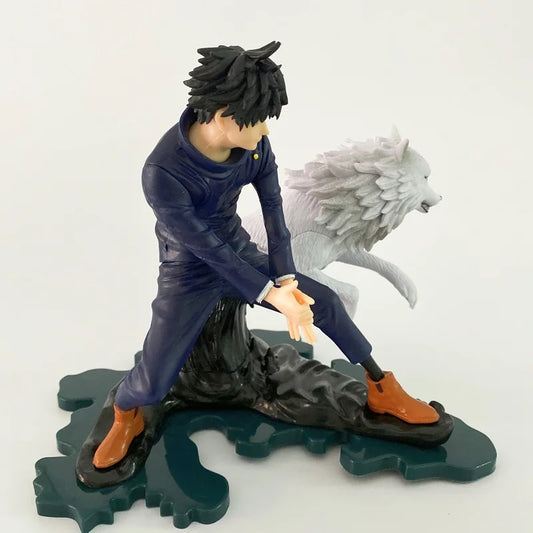 Figura Fushiguro Megumi con Perro de Jade - Jujutsu Kaisen | Estatua GK 17cm