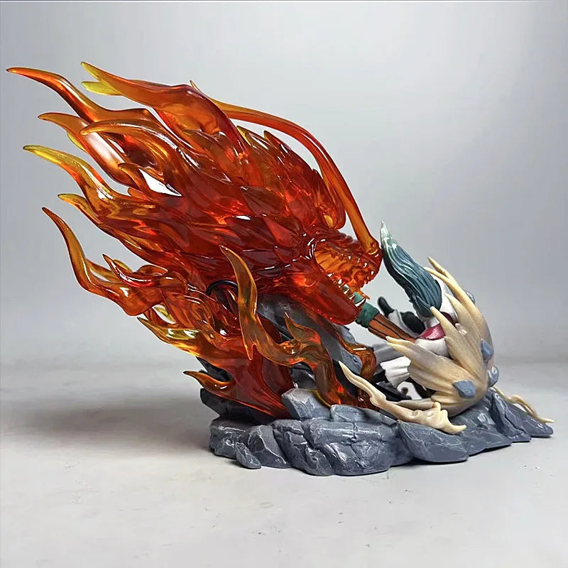 Figura Might Guy vs Uchiha Madara - Naruto | Diorama Luminoso 22cm