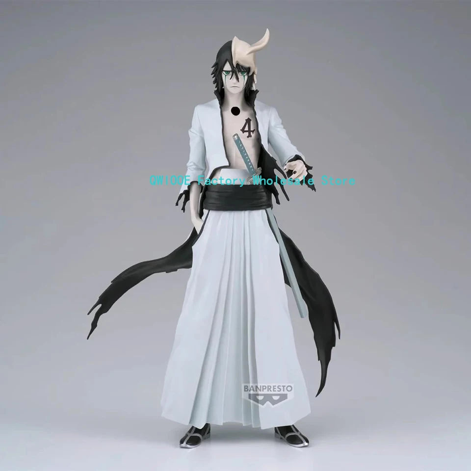 Original genuino Bandai MAXIMATIC Bleach 22 cm ULQUIORRA CIFER figura de acción PVC colección modelo juguetes regalos QWIOOE al por mayor