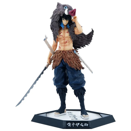 Figura Inosuke Hashibira - Kimetsu no Yaiba | Pose de Combate 30cm
