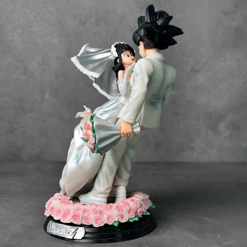 Figura Goku y Chichi - Dragon Ball | Goku y Chichi en versión boda 31cm
