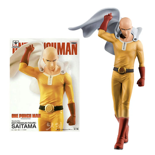 Figura Saitama - One Punch Man | Version Capa de Pie 20cm