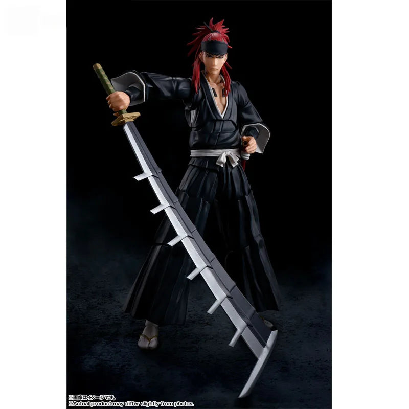 Bandai Original figura Bleach modelo Kit figuras de Anime SHF Abarai Renji colección figura de acción modelo niños juguetes regalos