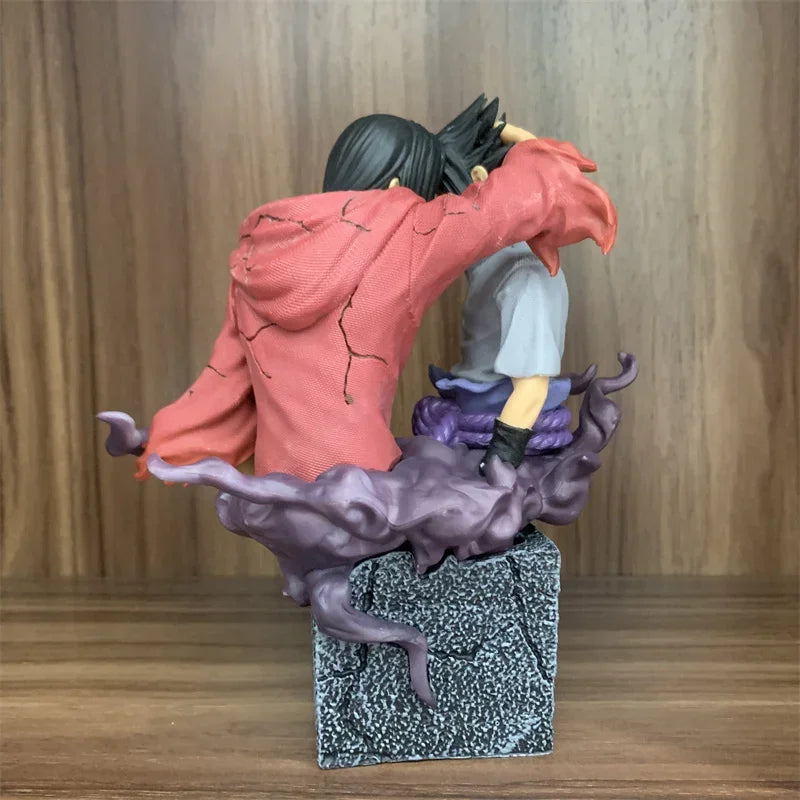 Lover  NARUTO Figure Brotherly Uchiha Sasuke Itachi Anime PVC Action Figure NARUTO Itachi Kakashi Model Toy Gift 17cm