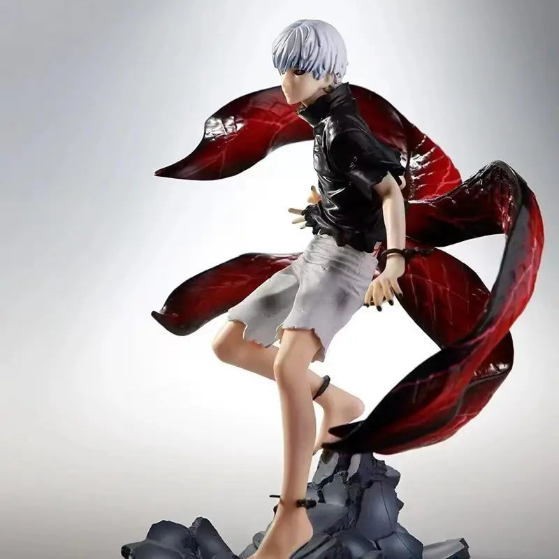 Figura Ken Kaneki - Tokyo Ghoul | Mascara y Kagune Rojo 22cm
