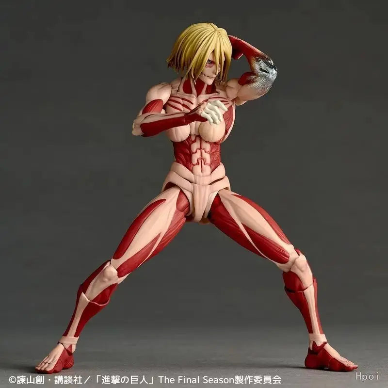 Figura Annie Leonhart Titán Femenino - Attack on Titan | Revoltech Nr068