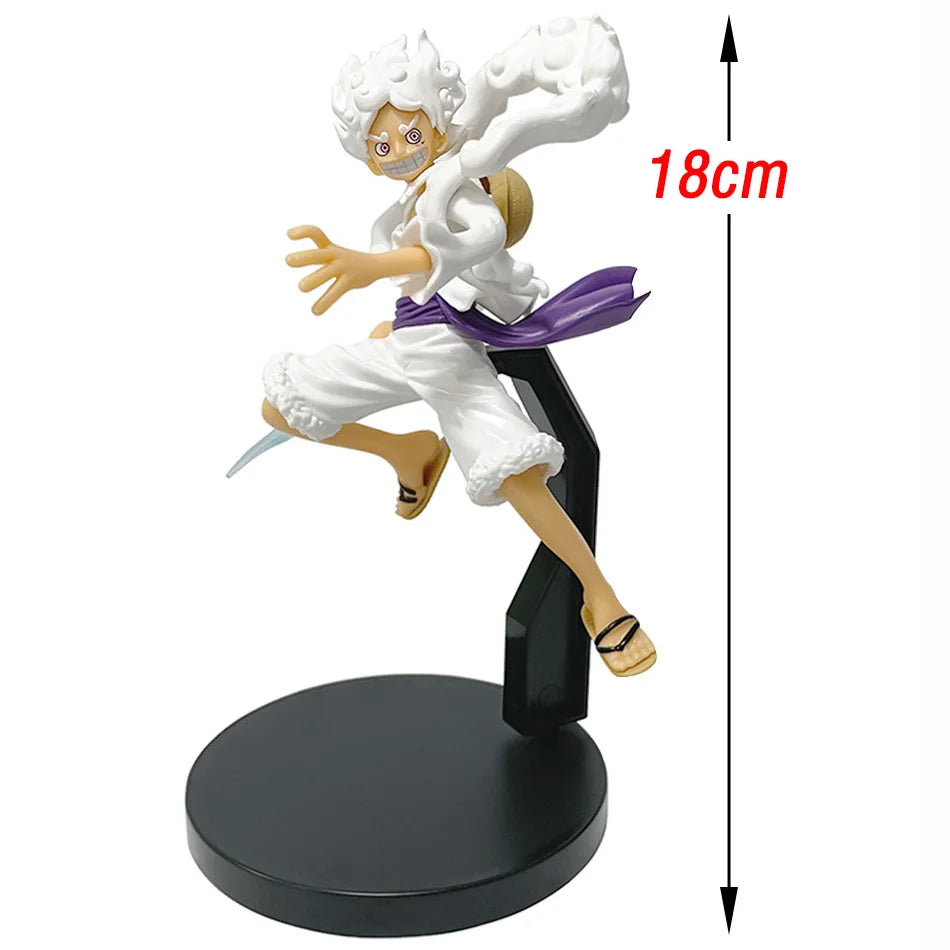 Figura de juguete de una pieza de Anime, 18cm, Nika Monkey D Luffy, muñecas de acción, modelo de Pvc, estatua coleccionable, juguete para regalo en Stock