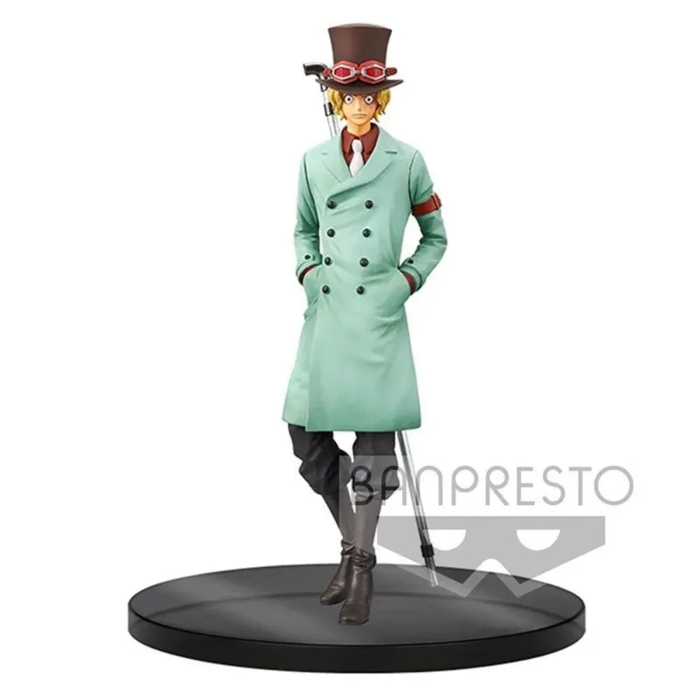 En Stock Bandai Original Banpresto DXF The Grandline Series One Piece Stampede Sabo 17cm colecciones modelo figuras de juguete