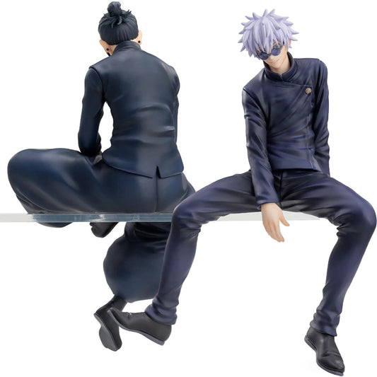Figura Satoru Gojo y Suguru Geto Sentados - Jujutsu Kaisen | Set 2 Figuras 15cm