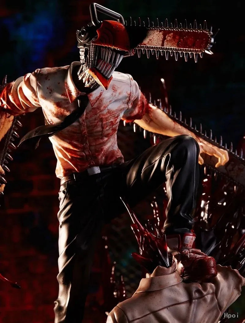 Figura Chainsaw Man Sangriento - Chainsaw Man | Pose de Combate GK 18cm