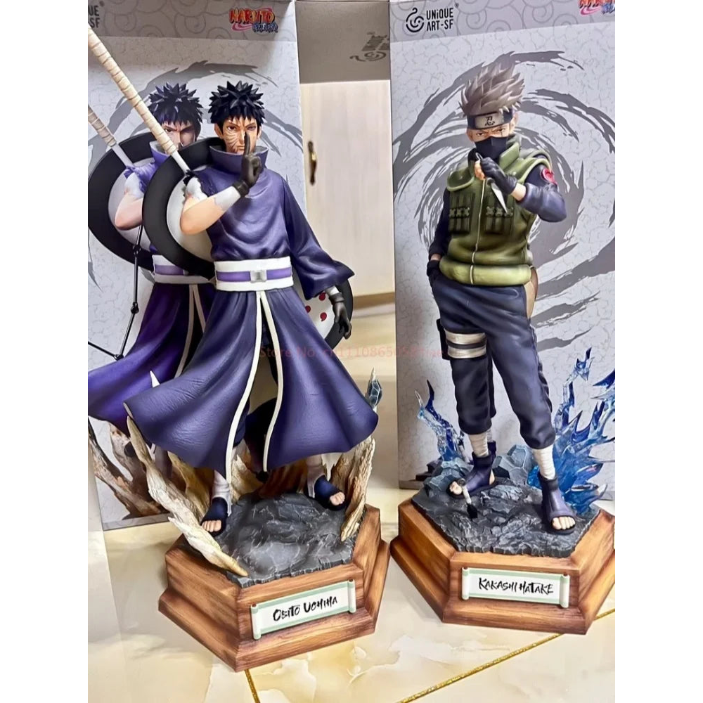 Set Uchiha Obito y Kakashi Hatake - Naruto Shippuden | Estatua GK 21cm